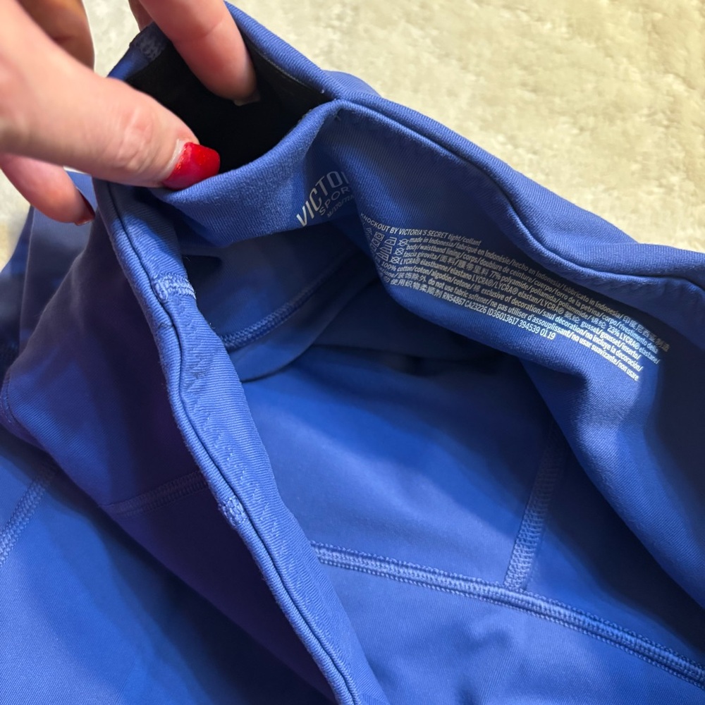 Victoria Sport Leggings Medium Periwinkle Blue Knockout Victoria's Secret 7/8 - Picture 6 of 15